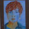 Femme bleue - acrylique sur papier 160 g - 30 x 40 - 40 € encadré