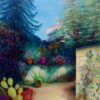 Jardin d\\\'Echallat - peinture à l\\\'huile sur toile -  50 x 65  - prix : 250 € -  encadrée 300€
