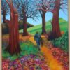 Promenade magique - huile sur toile encadrée avec caisse américaine - 90 x 70 - 500€